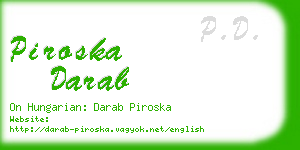 piroska darab business card